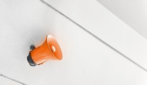 Mégaphone orange - Ton entreprise a sa propre voix